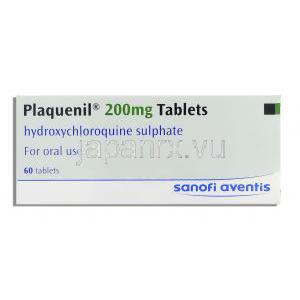 プラケニル Plaquenil, ヒドロキシクロロキン 200mg 錠 （Sanofi Aventis） 箱