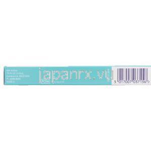 リシノプリル・ヒドロクロロチアジド 20mg/12.5mg 錠 (Teva) 箱側面