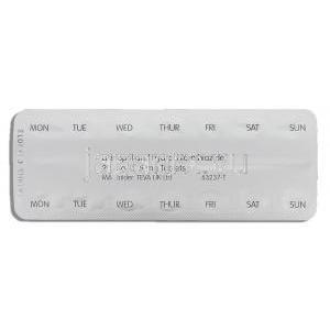 リシノプリル・ヒドロクロロチアジド 20mg/12.5mg 錠 (Teva) 包装うらめん