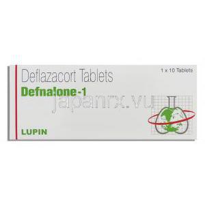 デフナロン Defnalone , カルコート ジェネリック, デフラザコート 1mg 錠 (Lupin) 箱