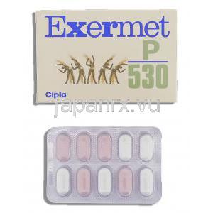 エクサーメット Exermet, ピオグリタゾン・メトホルミン30mg/500mg 箱 (Cipla)