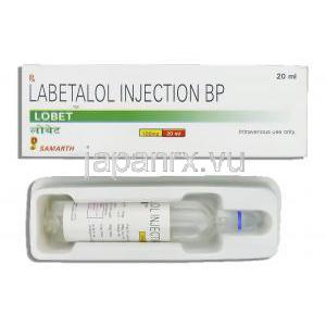 ロベット Lobet, ノルモダイン ジェネリック, ラベタロール 100mg 注射 (Smarth Life)