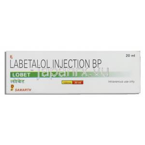 ロベット Lobet, ノルモダイン ジェネリック, ラベタロール 100mg 注射 (Smarth Life) 箱