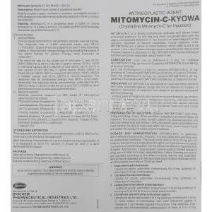 マイトマイシンC キョーワ Mitomycin-C Kyowa, マイトザイトレックス ジェネリック）,  Kyowa 注射 40mg (Biochem) 情