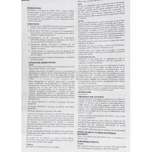 ゾラデックス Zoladex, 酢酸ゴセレリン 3.5mg デポ注射 （アストラゼネカ社） 情報シート2