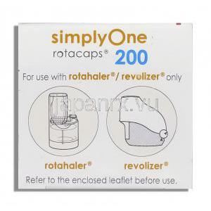 シンプリーワン SimplyOne, フマル酸ホルモテロール / シクレソニド, 6mcg/ 200mcg 吸入用カプセル (Cipla) 吸