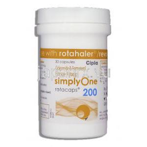 シンプリーワン SimplyOne, フマル酸ホルモテロール / シクレソニド, 6mcg/ 200mcg 吸入用カプセル (Cipla) 製