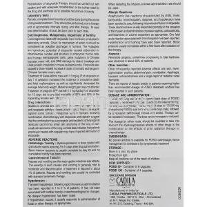 ポシッド Posid, ベプシド/ ラステット ジェネリック, エトポシド 50mg カプセル （Cadila） 情報シ