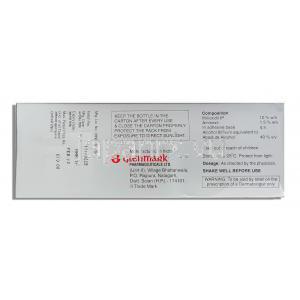 ヘアフォーユー Hair4u ミノキシジル・アミネキシル配合 10% 頭皮外用液　(Glenmark) 成分