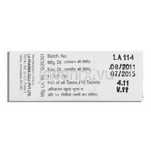 エメティル Emetil, ウインタミン ジェネリック, クロルプロマジン 50mg 錠 (LA Pharma) 製造者情報