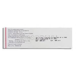 フェリズ Feliz, セレクサ ジェネリック , シタロプラム 20mg （Intas） 箱側面