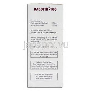 ダコチン Dacotin, エルプラット ジェネリック, オキサリプラチン 100mg 成分