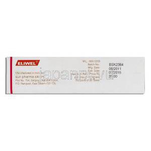 エリウェルEliwel、ジェネリックエラビル、アミトリプチリン25mg　サンファーマ製　Sun Pharma