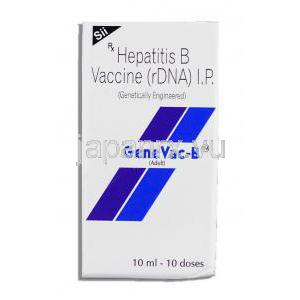 ジェネバック-B Genevac-B, B型肝炎ウイルス表面抗原（遺伝子組換え） ワクチン注射 箱