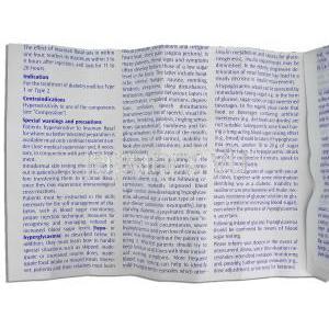 インスマン バサール Insuman Basal, 40IU /ml 注射 （サノフィアベンティス社） 情報シート2