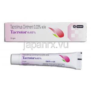タクロトール Tacrotor, プロトピック ジェネリック, タクロリムス水和物 0.03%  軟膏 (Torrent)