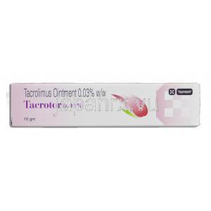 タクロトール Tacrotor, プロトピック ジェネリック, タクロリムス水和物 0.03%  軟膏 (Torrent) 箱