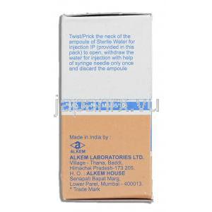 タキシム Taxim, クラフォラン ジェネリック, セフォタキシム 250mg 注射 (Alchem) 製造者情報