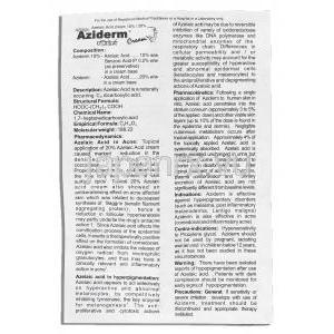 アジダーム Aziderm, アゼライン酸 10% クリーム 情報シート1