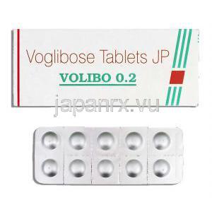 ボリボ Volibo 0.2, ベイスン ジェネリック, ボグリボース 0.2mg 錠 (Sikkim)
