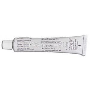 スパトレット Supatert , トレチノイン マイクロカプセル配合 0.1％ 20mg ジェル チューブ裏面