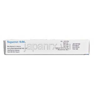 スパトレット Supatert , トレチノイン マイクロカプセル配合 0.04％ 20mg ジェル 製造者情報