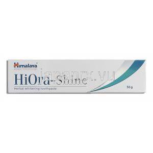 ヒマラヤ Himalaya HiOra-Shine アーユルベーダ処方ハーブ配合ホワイトニング　歯磨き粉 箱