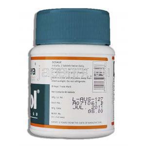 ヒマラヤ Himalaya ルコル Lucol　アーユルベーダ処方子宮内膜・泌尿器・粘膜系ケア ボトル側面