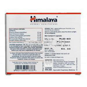 ヒマラヤ Himalaya パーティースマート Party Smart アーユルベーダ処方二日酔い対策 成分