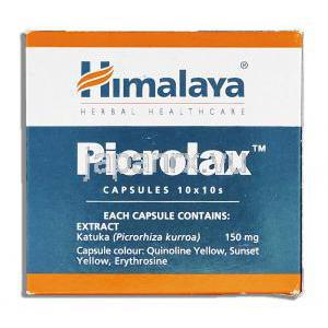 ヒマラヤ Himalaya ピクロラックス Picrolax　アーユルベーダ処方便秘薬 成分