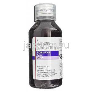 トルレバ Torleva, ケプラ ジェネリック, レベチラセタム, 100mg/ml シロップ (Torrent) ボトル