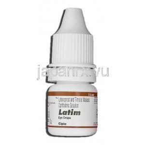 ラティム Latim, ザラカム ジェネリック, ラタノプロスト 50 mcg, チモロール 5mg 点眼薬 ボトル