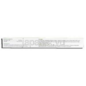 イメック Imec, デクチバ ペースト ジェネリック, イベルメクチン 4.8mg, 経口投与ペースト, 25ml 箱 側