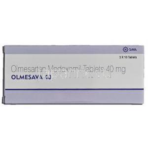 オルメサバ40 Olmesava 40, オルメテック ジェネリック , オルメサルタンメドキソミル, 40mg, 錠 箱