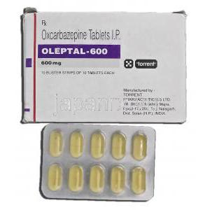 オキシカーブ600 Oxcarb-600, トリレプタル ジェネリック, オクスカーブ, 600mg, 包装裏面