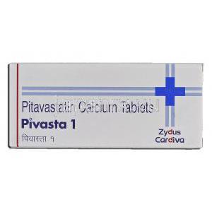 ピバスタ1  Pivasta1, ベターコレステロール ジェネリック, ピタバスタチン 1mg, 錠 箱