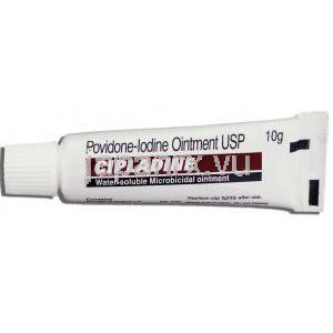 ポビドンヨード（ソアナース ジェネリック）, Cipladine, 10gm 軟膏 (Cipla) チューブ