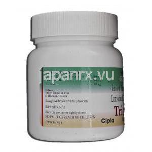 トリオデイ Trioday, テノホビル300mg/ ラミブジン300mg /エファビレンツ600mg, 錠 ボトル記載情報
