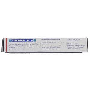 トロパンXL5 Tropan XL 5, ポラキス ジェネリック, オキシブチニンXL, 5mg, 錠 箱記載情報