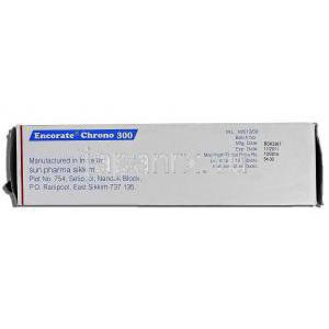 エンコレートクロノ Encorate Chrono, デパケン ジェネリック, バルプロ酸, 300mg, 錠 製造者情報