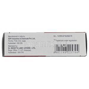 グリミー2 Glimy-2, アマリール ジェネリック, グリメピリド, 2mg, 錠, Dr Reddy 製造者情報