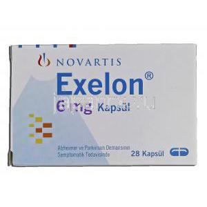 エクセロン Exelon, 6mg, カプセル 箱