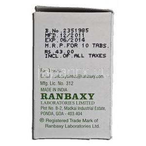 ケタノブ Ketanov, トラドール ジェネリック, ケトロラクトロメタミン, 10mg, 錠 製造者情報