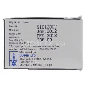 イソノーム30 Isonorm-30 SR, アイトロール ジェネリック, 硝酸イソソルビド, 30mg, 錠 製造者情報