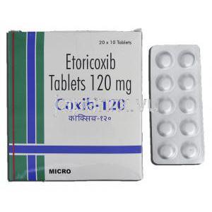 コキシブ-120 Coxib-120, アルコキシア ジェネリック, エトリコキシブ, 120mg, 錠