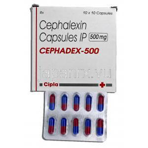 セファデックス-500 Cephadex-500, ケフレックス ジェネリク, セファレキシン, 500mg, カプセル
