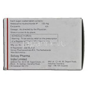 コロスパ Colospa, メベベリン, 135mg, 箱裏面