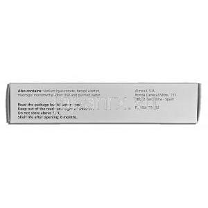ソラレーズ Solaraze gel, ジクロフェナクナトリウム 3%, 50g, ジェル 箱記載情報