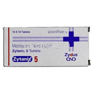 ザイタニックス Zytanix, ノルメラン ジェネリック, メトラゾン, 5mg, 錠 箱