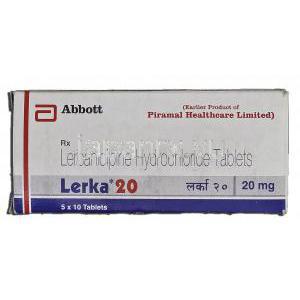 レルカ20 Lerka 20, レルカニジピン塩酸塩, 20mg, 錠 箱